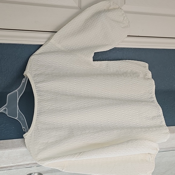 NWT Max Studio 3/4 Sleeve Drop Shoulders Bubble Top Size Large - Picture 8 of 16